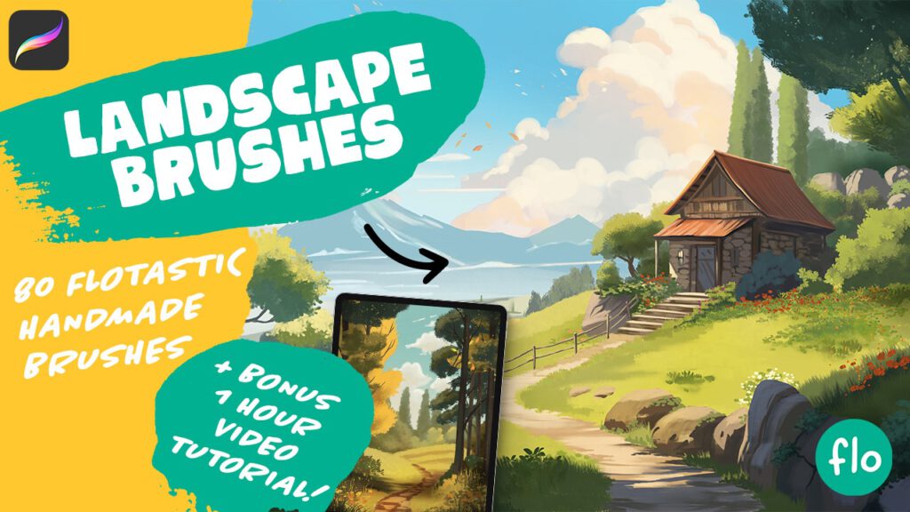 80 Landscape Brushes Art With Flo