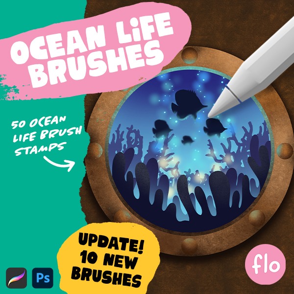 60 Ocean Life Stamps