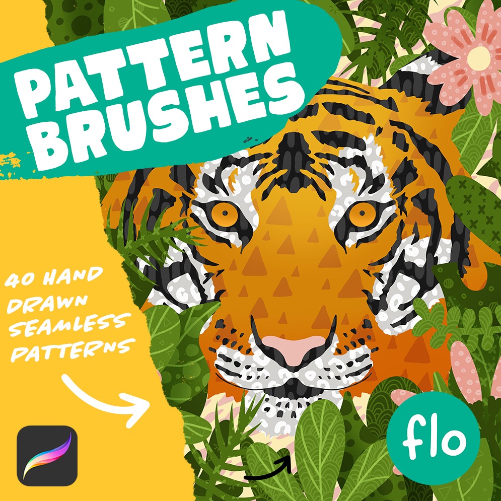 40 Seamless Pattern Brushes