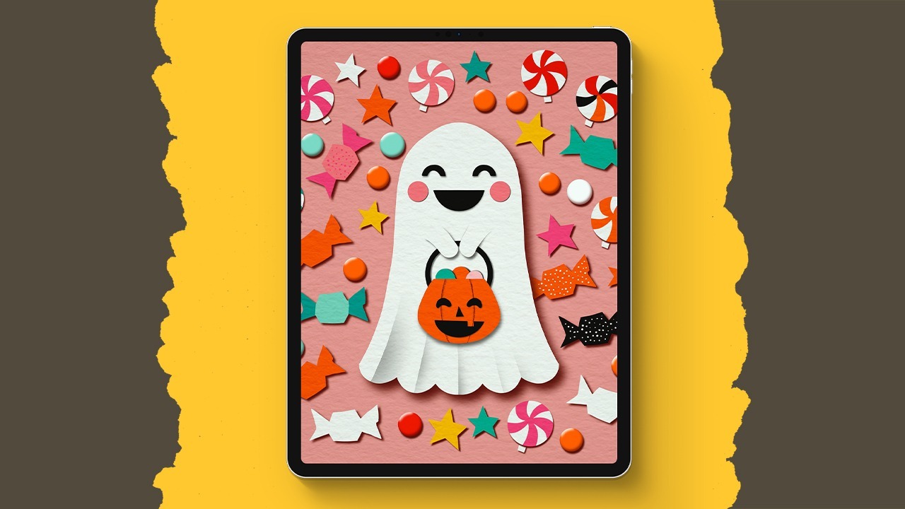 Paper Cutout Ghost Art With Flo