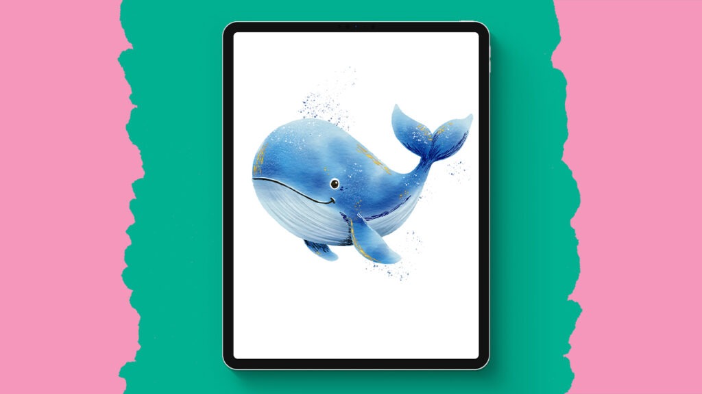 Watercolor Whale